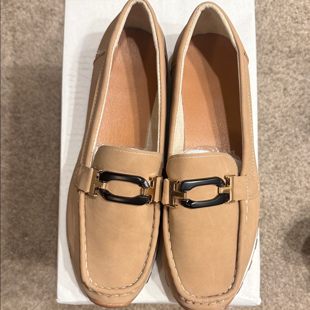Elegant Tan Loafers for Women